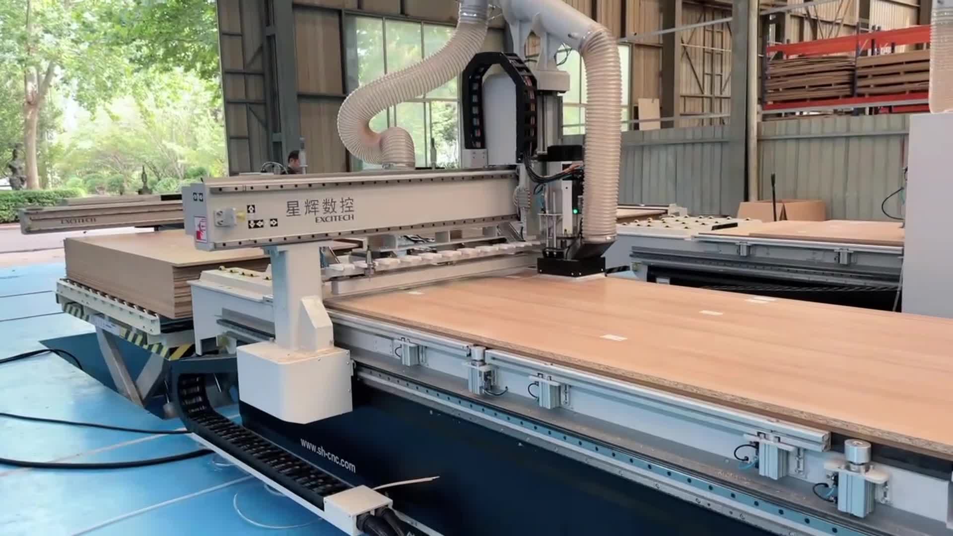 Oplev det støvfri skærebearbejdningscenter og byg din møbelfabrik!