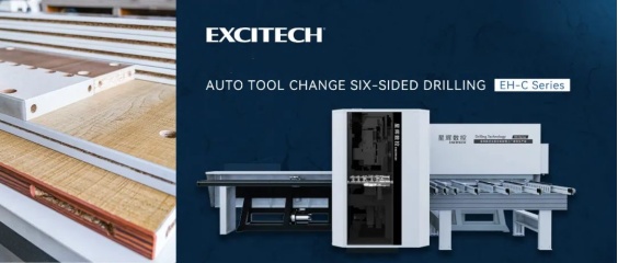 Excitech EH-C seks-sidet boremaskine Automatisk værktøjsændrende funktion.