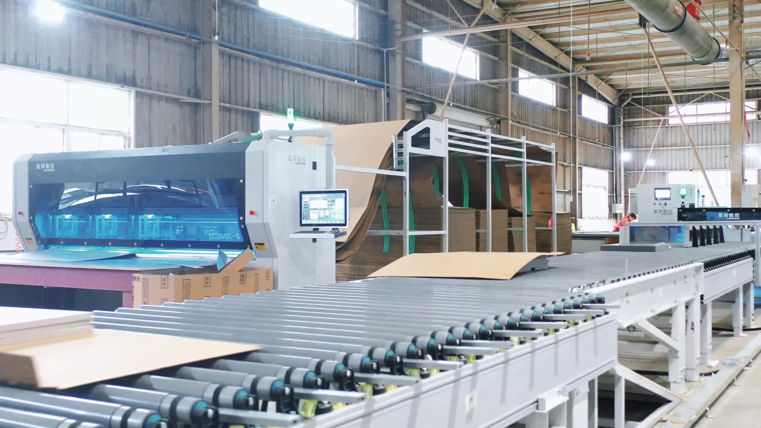 Sagsdeling af excitech CNC Sichuan Chengdu Impression Packaging Line Project.