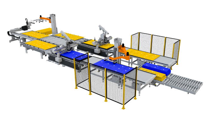 Excitech hekkecelle med robot 5 cm Vision Gripping & Stacking.